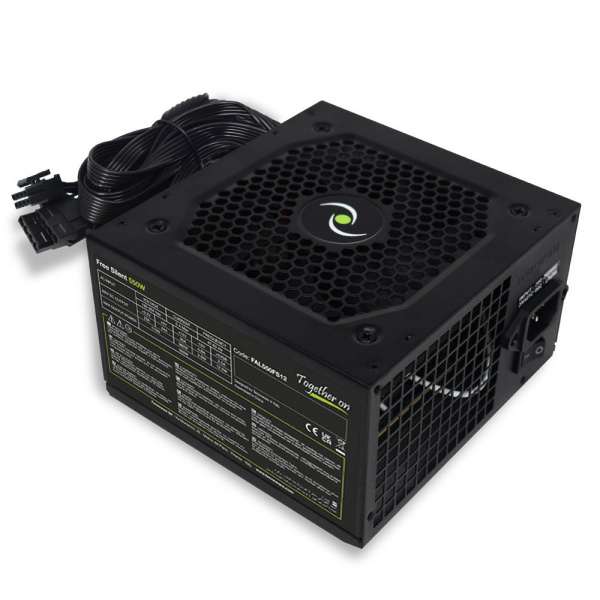 Блок питания 550W Tecnoware FREE SILENT (FAL550FS12) ATX 2.01, 24+8(4+4)pin, PPFC, Fan 12см, чёрный купить по самой низкой цене