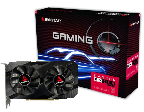Видеокарта PCI-E 3.0 8Gb GDDR5 BIOSTAR Radeon RX 580 (VA5815RF82) 256b, DVI-D/HDMI/DP купить по самой низкой цене