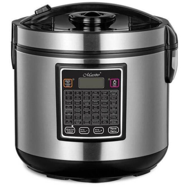 Мультиварка Maestro MR-793 (серебр.) 42 прогр., диспл., антиприг.покр.чаши, электр. упр., 5л, 900Вт Уценка! купить по самой низкой цене