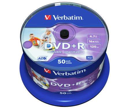 Диск DVD+R VERBATIM 4,7GB 16X Wide Photo Printable (50шт.) (43512/box) Диск DVD+R VERBATIM 4,7GB 16X Wide Photo Printable (50шт.) (43512/box) купить по самой низкой цене