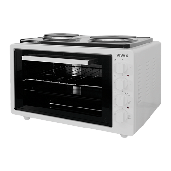 Электропечь VIVAX MO-4201 (42л, 1500Вт, гриль, термостат, электроконфорки) white 0001255276 купить по самой низкой цене