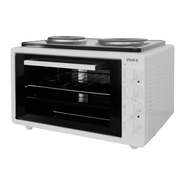 Электропечь VIVAX MO-4201 (42л, 1500Вт, гриль, термостат, электроконфорки) white 0001255276 купить по самой низкой цене