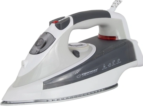 Утюг Esperanza CHINO (EHI009) 2400Вт, подошва-керамика, вертикаль.отпаривание, белый купить по самой низкой цене