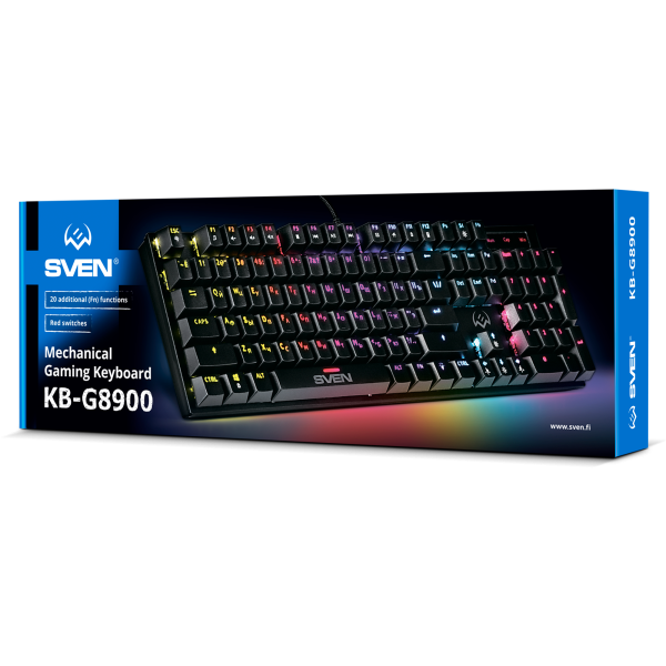 Клавиатура SVEN KB-G8900 механическая, USB, 1.8м, black купить по самой низкой цене