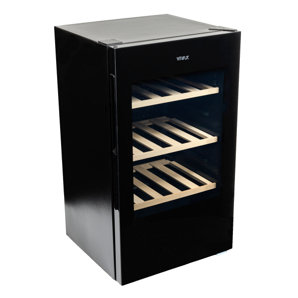Холодильник винный VIVAX Low Frost CW-094S30 GB (30 бут/94л., диап.темп. 5-20°С,  3 полки) Black 0001325857 купить по самой низкой цене