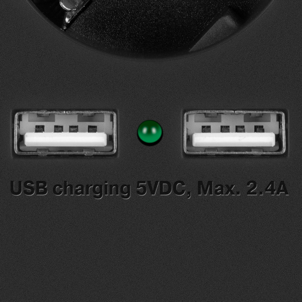 Фильтр SVEN SF-05LU (5м, Black, роз.-5*СЕЕ 7/4 + 2*USB max 2.4A(12Вт), нагрузка max 2200Вт) защ.шторки купить по самой низкой цене