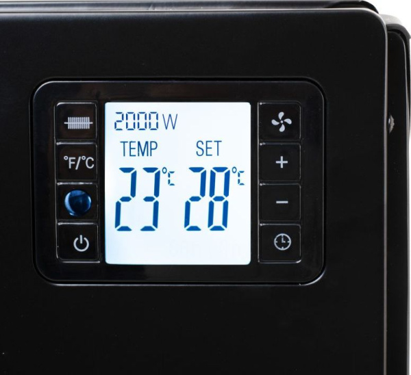 Обогреватель конвекторный Camry CR 7739b BLACK (2кВт, 3 режима нагрева, Д/У, термостат, таймер отключения) купить по самой низкой цене