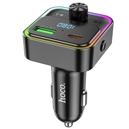 АЗУ FM модулятор Hoco E81 Fantasy 30W (1USB-A/1C) (Black) купить по самой низкой цене