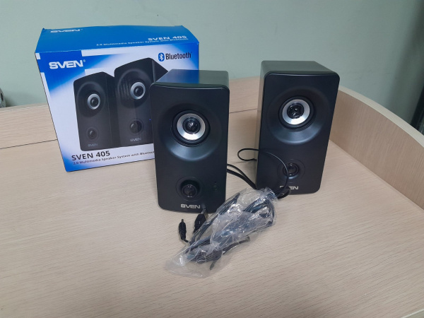 Акустика SVEN 405 (8W, Bluetooth / AUX, 80-20000Гц, питание по USB) black Уценка! купить по самой низкой цене