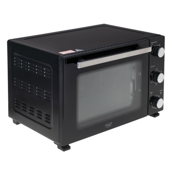 Электропечь ADLER AD 6028 (60л, гриль, конвекция, 90-230°C) Black купить по самой низкой цене