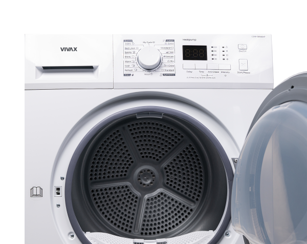 Сушильная машина VIVAX CDR-0816SHP (8кг,Тепловой насос, 16 прог.) white           1362208 купить по самой низкой цене