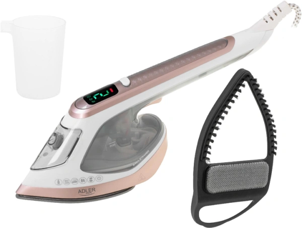 Отпариватель ручной и утюг Adler AD 5044 (1400-1800Вт., 18-25г/мин, 180мл, сухая глажка, керамич. подошва) купить по самой низкой цене