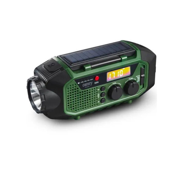 Радиоприемник аварийный Camry CR 1919 (FM/AM/SW, BT5.0, LCD дисплей, фонарь, динамо-генератор, солнечн.панель) купить по самой низкой цене