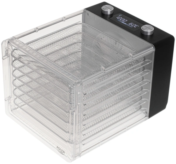 Сушилка для овощей и фруктов ADLER AD-6660 (600Вт, 6 поддон, регулировка температуры сушки) купить по самой низкой цене