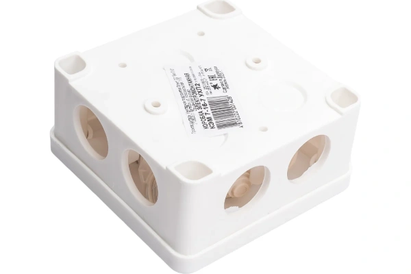 Распределительная коробка КЭМ 7-16-7 (БелТИЗ), внешняя, квадратная 140x140x58, белая купить по самой низкой цене