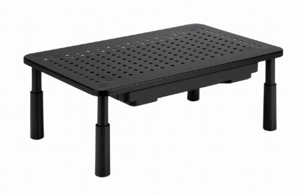 Подставка для монитора/ноубука Gembird (MS-TABLE-D-01) прямоуголь. 370*235мм, рег.высоты 100/120/140мм, чёрная купить по самой низкой цене