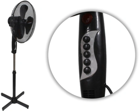 Вентилятор напольн.Esperanza HURRICANE EHF001KK (40см/50Вт) black купить по самой низкой цене