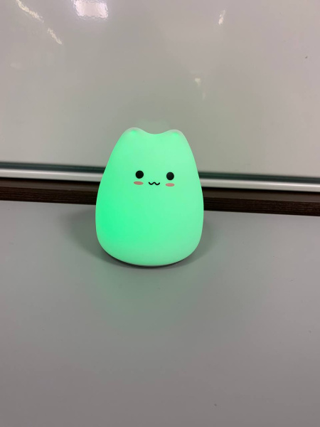 Настольный светодиодный детский ночник Night Light Touch Sensor  (Little Cat LJC-124) Silicone+ABS купить по самой низкой цене