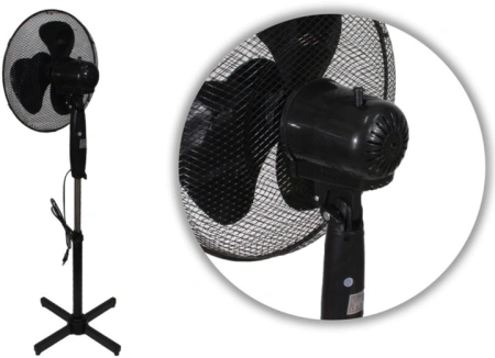 Вентилятор напольн.Esperanza HURRICANE EHF001KK (40см/50Вт) black купить по самой низкой цене