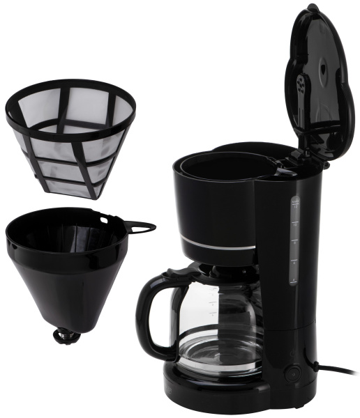 Кофеварка Adler AD 4383b (капельн, 900Вт, 1.5л, Защита от перегрева, кофе-молотый) чёрная купить по самой низкой цене