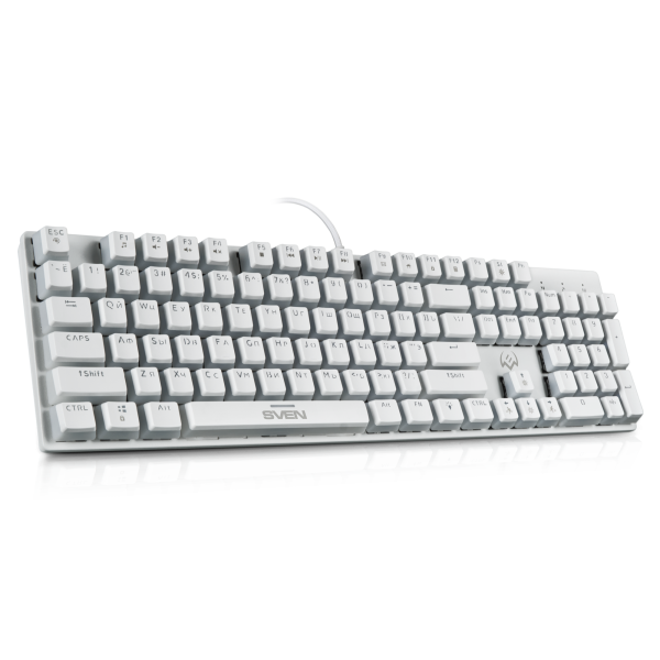 Клавиатура SVEN KB-G9200, USB, RED MECHANICAL SWITCHES, WHITE, подсветка купить по самой низкой цене