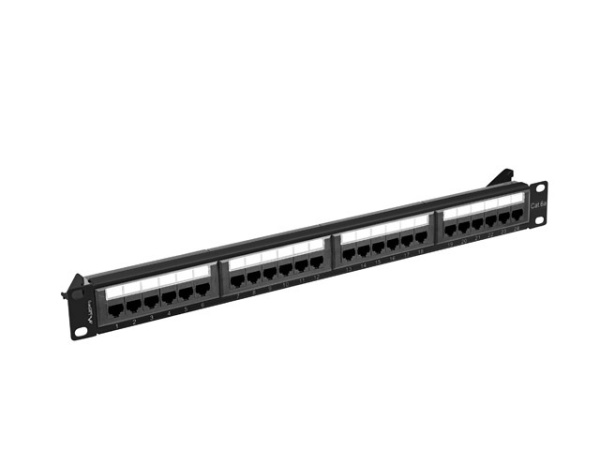Patch Panel 19', 1U, 24port, CAT.6A, UTP, LANBERG (PPUA-1024-B) black купить по самой низкой цене