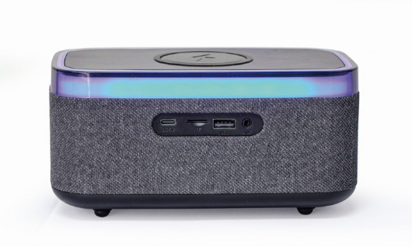 Будильник Gembird (DAC-SPKBT-QC15-BK) BT, FM, TF, USB, AUX, Alarm, Timing, Wireless charging, RGB Lights купить по самой низкой цене