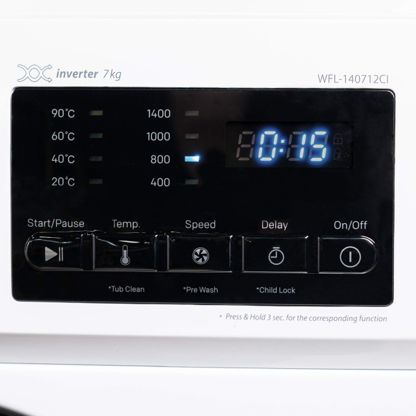 Стиральная машина VIVAX WFL-140712CI (  INVERTOR 7кг, 1400об/м, фронталь.загр)  0001325954 купить по самой низкой цене