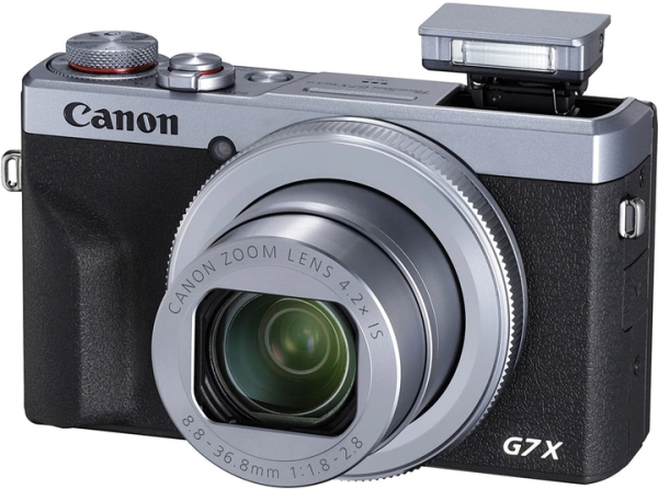 Фотокамера CANON PowerShot G7 X Mark III Silver (20.1Mp, 4.2x, 3', FHD, OIS, SD/SDXC/SDHC, BT/WF) (3638C013) купить по самой низкой цене