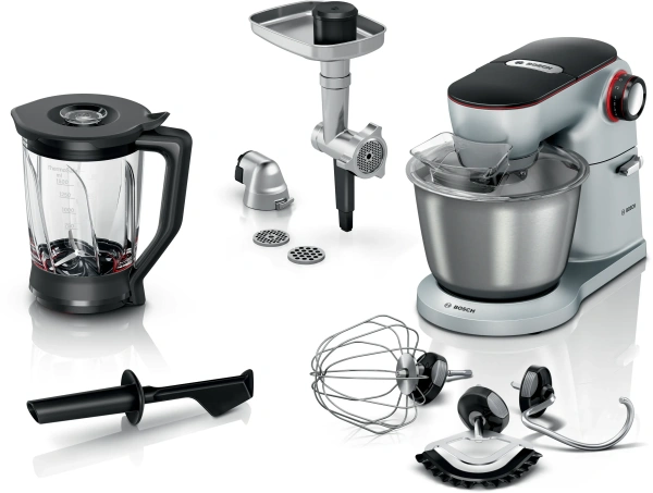 Кухонный комбайн Bosch OptiMUM MUM9B34S27 (1400Вт, 5.5л, 7 скор, корпус - нержавеющая сталь) купить по самой низкой цене