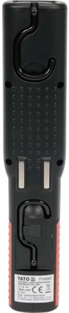 Фонарь автомобильный светодиодный Yato (YT-085051) 100Lm, 8000K, Li-ion 1800mAh, IP20, 2 режима работы купить по самой низкой цене