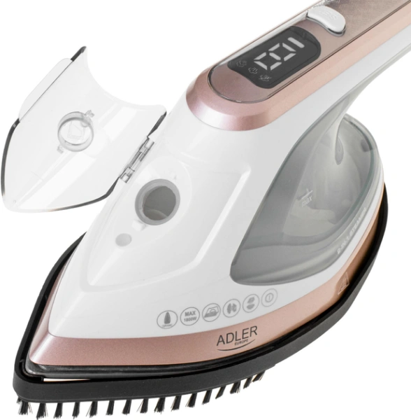 Отпариватель ручной и утюг Adler AD 5044 (1400-1800Вт., 18-25г/мин, 180мл, сухая глажка, керамич. подошва) купить по самой низкой цене