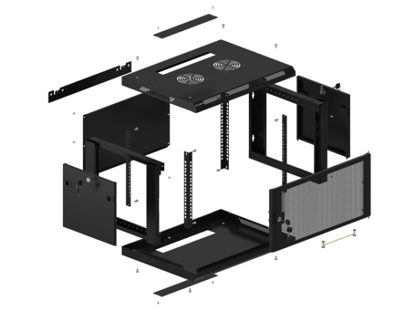 Шкаф настен.коммутацион. LANBERG WF01-6406-23B 19",6U 600x450х379мм,black,перфориров.металлическая дверь купить по самой низкой цене