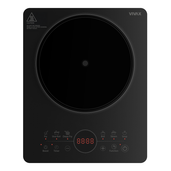 Панель варочная электрич. индукционная VIVAX HPI-2200TPB (1 конф, стеклокерамика, сенсорная) black  0001395035 купить по самой низкой цене