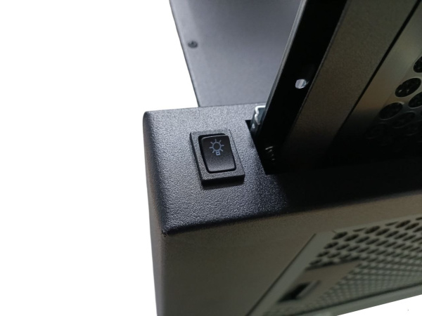 Вытяжка  телескопическая SHIVAKI (HD460C BL  LUX black) 900 м3/ час, 335x600x365 купить по самой низкой цене