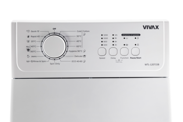 Стиральная машина VIVAX WTL-120715CB (7кг, 1200об/м, вертикаль.загр)  0001364195 купить по самой низкой цене