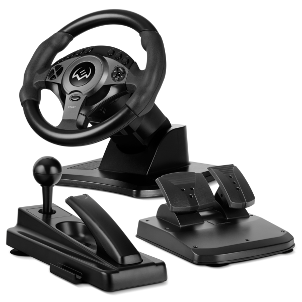 Руль SVEN GC-W750  (10' Рул.колесо+2 педали+рычаг перекл.скоростей, USB, виброотдача, PS3/4, ХВ1, Windows) купить по самой низкой цене
