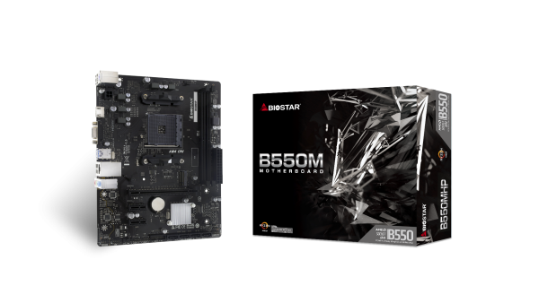 M/B S-AM4: BIOSTAR B550MHP (2*DDR4 4266+МГц, 1*PCIE x16+2*PCIE x1, HDMI/DSub, COM, M2, GLan) купить по самой низкой цене