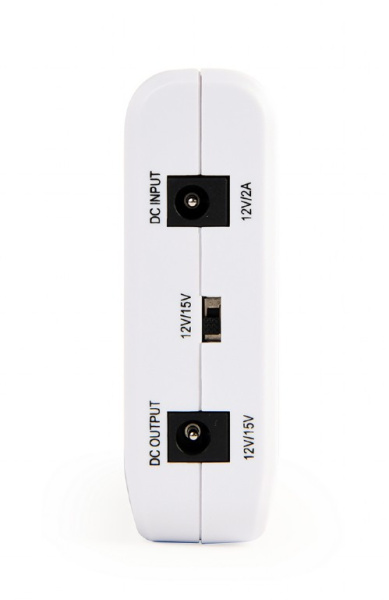 Блок UPS GEMBIRD EG-UPS-DC18 (вход 12V VDC, выход 12V DC/1.5A или 15V DC/1.2A +/- 5%, max 18W) White купить по самой низкой цене