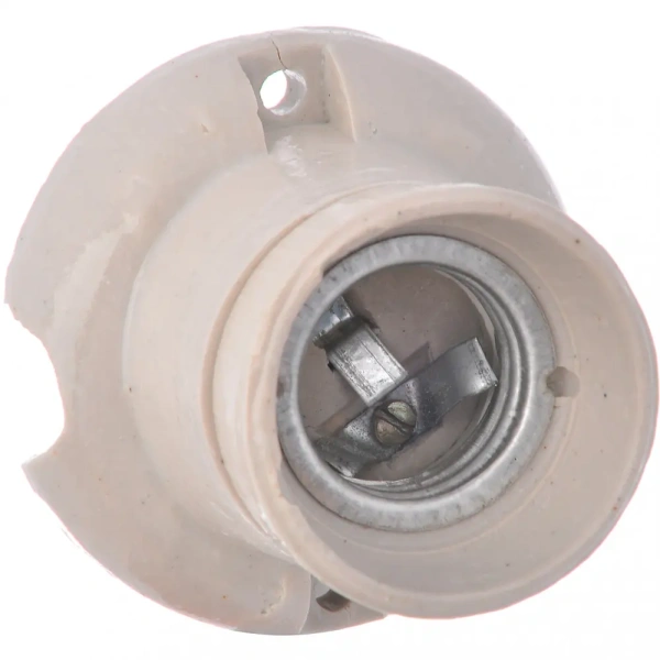 Патрон потолочный E27 ГОСТ керамич. бел. E27 ФпК-04 купить по самой низкой цене