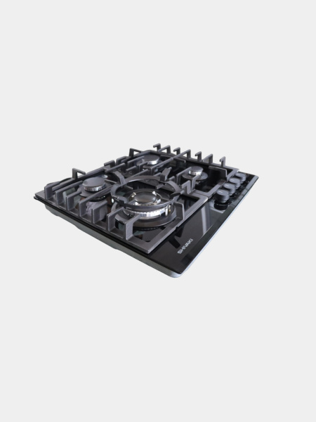 Панель варочная газовая SHIVAKI (S64-1730  black) 4конф, стеклокерам., эл.поджиг, газ-контроль купить по самой низкой цене
