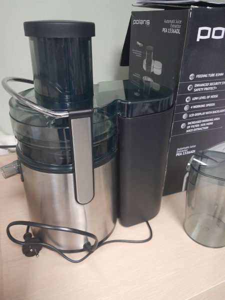 Соковыжималка Polaris PEA 1536ADL (1500Вт,4 скорости,металл.корпус) Уценка! купить по самой низкой цене