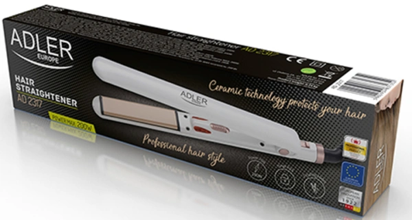 Выпрямитель волос Adler AD 2317 (утюжок, керамика, max 200°C) купить по самой низкой цене