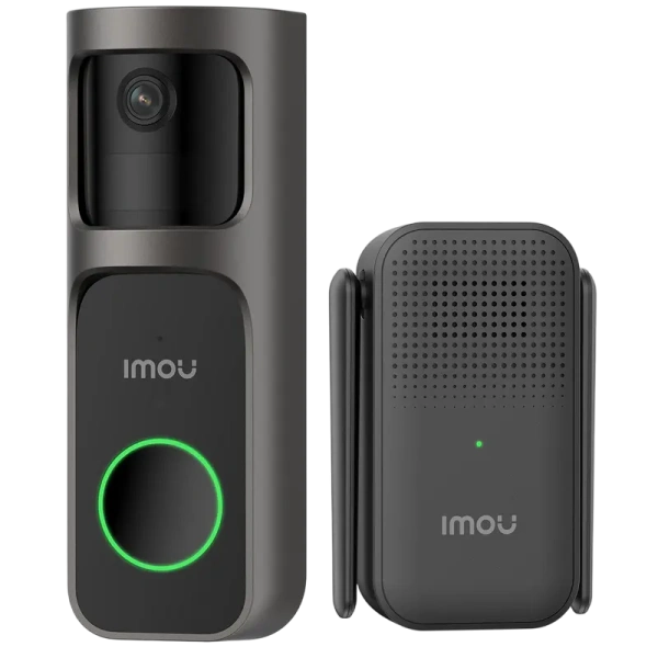 Беспроводной дверной звонок (Kit Black) IMOU (DB-2SP-3T0W/DS2S) Wi-Fi 2,4 ГГц,3MP 2,3мм, кнопка вызова/двуст. купить по самой низкой цене