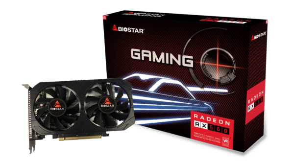 Видеокарта PCI-E 3.0 4Gb GDDR5 BIOSTAR RX 560,128b (VA5615RF41) DP/DVI/HDMI купить по самой низкой цене