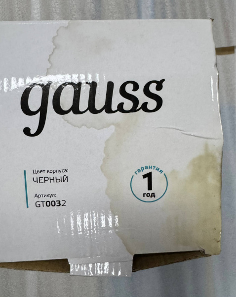 Светильник настольный Gauss GTL003 60W 220-240V E27 черный струбцина и основание (GT0032) Уценка! купить по самой низкой цене