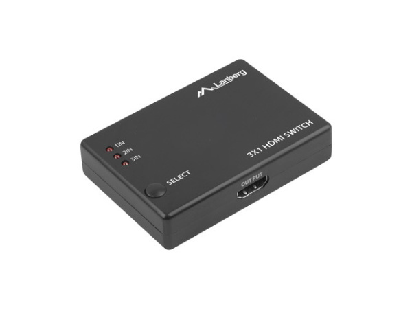 VIDEO SWITCH (коммутатор) Lanberg (SWV-HDMI-0003) 3p*HDMI 2.0b -> 1p*Micro USB, 4K, HDR10, Д/У купить по самой низкой цене