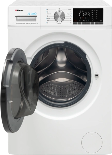 Стиральная машина Hansa WHG814DD1W (8кг, 1400об/м, фронталь.загр) белая купить по самой низкой цене