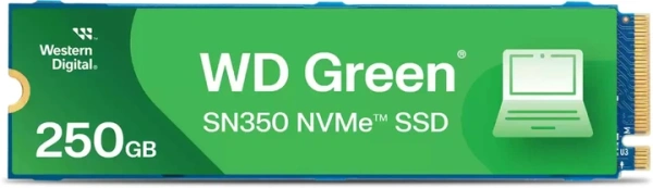 SSD 250Гб, M.2 2280/PCI-E 3.0x4 NVMe, Western Digital, WD Green,TLC (WDS250G2G0C) R/W 2400/1500МБ/с купить по самой низкой цене