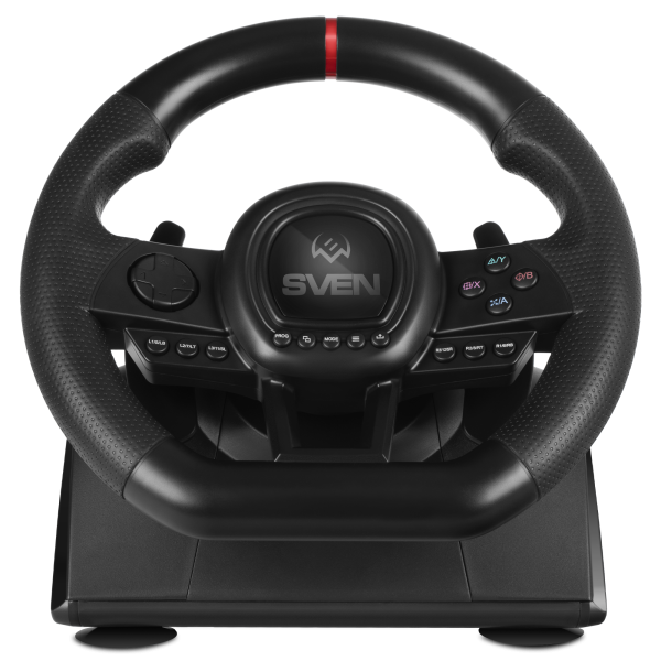 Руль проводной SVEN GC-W650 (10.2' Рул.колесо+2 педали, USB, виброотдача) black купить по самой низкой цене